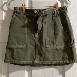 Military green Pacsun mini skirt